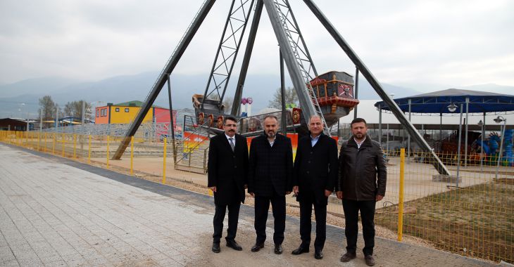 Yıldırım’ın kent parkı şekillenmeye başladı